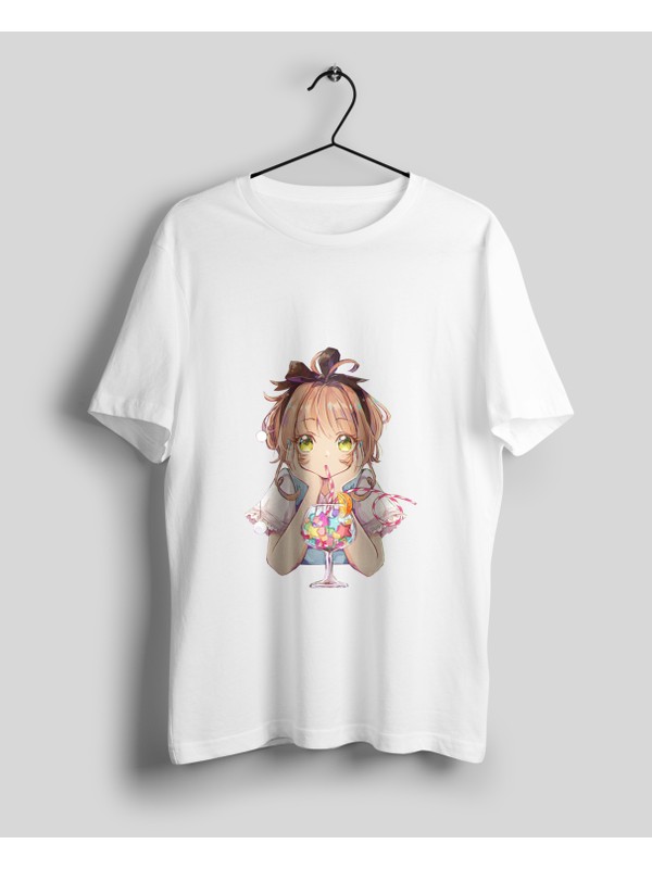 Anime Pazari Kokteyl Icen Anime Kizi Unisex Anime T Shirt Fiyati