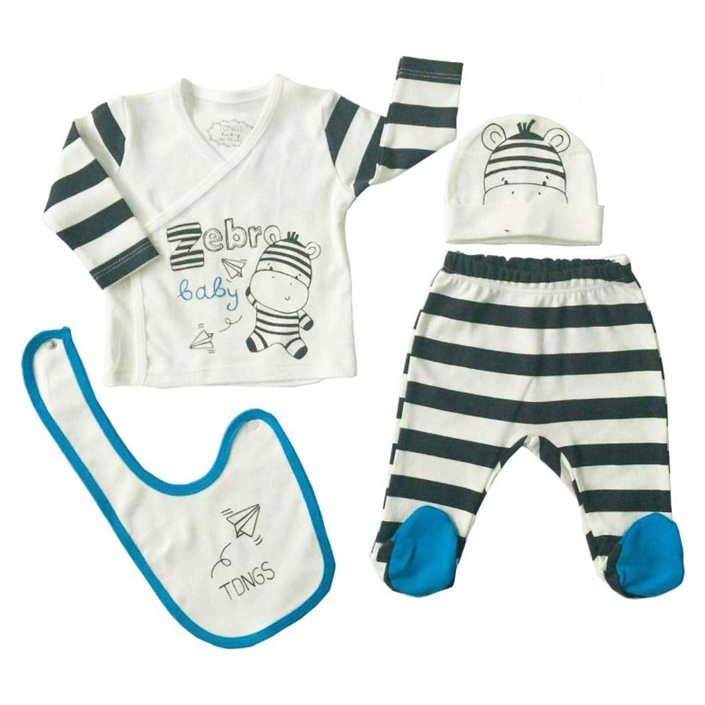 Tongs Baby Bebek Zıbın Takımı 2146 Mavi Yenidoğan Fiyatı