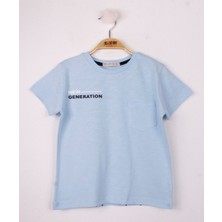 Toontoy Erkek Çocuk Cep Baskılı T-shirt