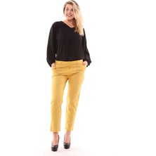 Sense Kadın 19020 19003Taşlı Modeli Bilekte Atlas Kumaş Pantolon