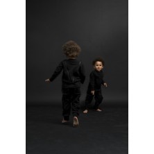 Alpha Black - Peluş Çocuk Salopet 4 Yaş