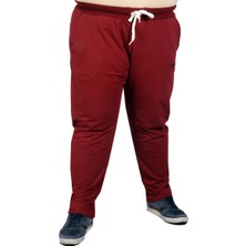 ModeXL Büyük Beden Erkek Eşofman Altı Klasik 21100 Bordo