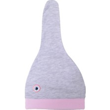 Sebi Bebe Bebek Şapkası 9512 Gri-Pembe 0 - 3 Ay