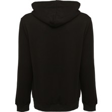 Bonalodi Siyah King Kapüşonlu Erkek Sweatshirt