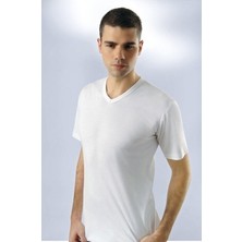 Anıt 1109  3 Adet Ribana V Yaka Erkek Fanila TShirt