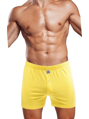 The Don Sarı Renk Jersey Penye/Örme Erkek Boxer