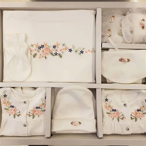 Eda Baby Çiçek Nakışlı Kroşetalı 10'lu Set 1443