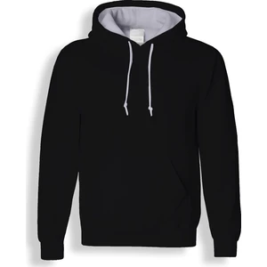 ACR Siyah Kapüşonlu Sweatshirt - Unisex Kalıp - Cepli Hoodie