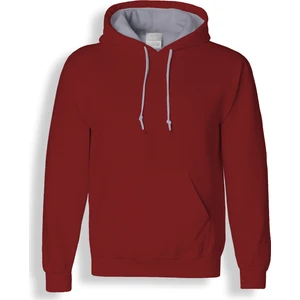 Acr Bordo Kapüşonlu Cepli Sweatshirt