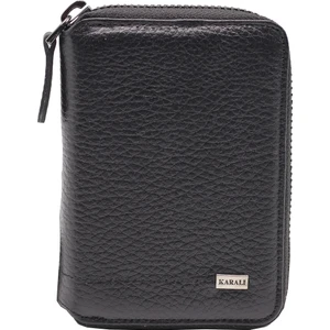 Deri Fermuarlı Erkek Cüzdan Kartlık