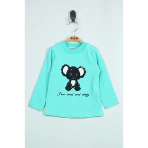 Kız Bebek Panda Nakışlı Sweatshirt