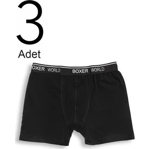 3'lü Erkek Likralı Boxer 14100-A3