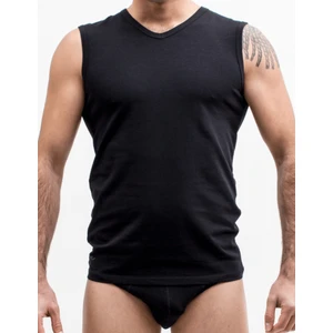 The Don Organic Blended Erkek V Yaka Kolsuz Fanila Siyah