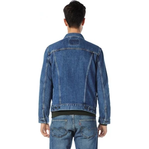 The Trucker Jacket Med Stonewash İndigo Erkek Trucker