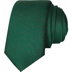 Dar Kesim Kuşgözü Desen Yeşil  Kravat