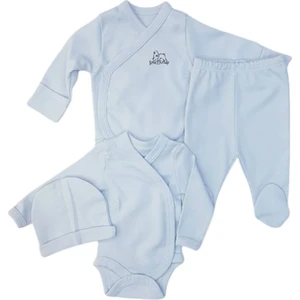 Baby Prematür Bebek Zıbın Seti 4140 Mavi Yenidoğan