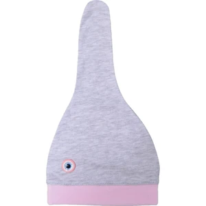 Sebi Bebe Bebek Şapkası 9512 Gri-Pembe 0 - 3 Ay