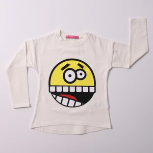 Kız Çocuk Sweatshirt Smile Baskılı