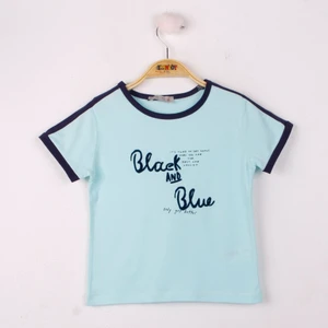 Erkek Çocuk Black Flak Baskılı T-Shirt