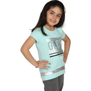 Kız Çocuk Glow Baskılı T-Shirt