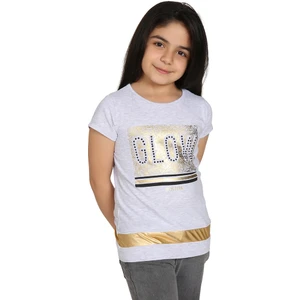 Kız Çocuk Glow Baskılı T-Shirt
