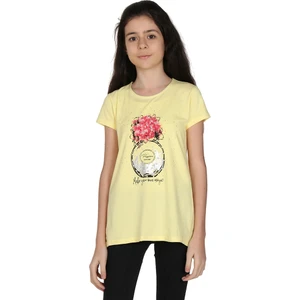 Kız Çocuk Parfüm Nakışlı T-Shirt