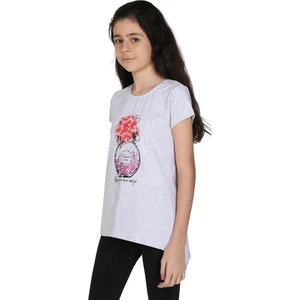 Kız Çocuk Parfüm Nakışlı T-Shirt