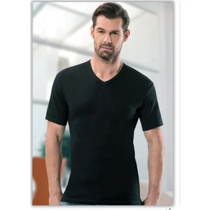 1109  3 Adet Ribana V Yaka Siyah Erkek Fanila TShirt