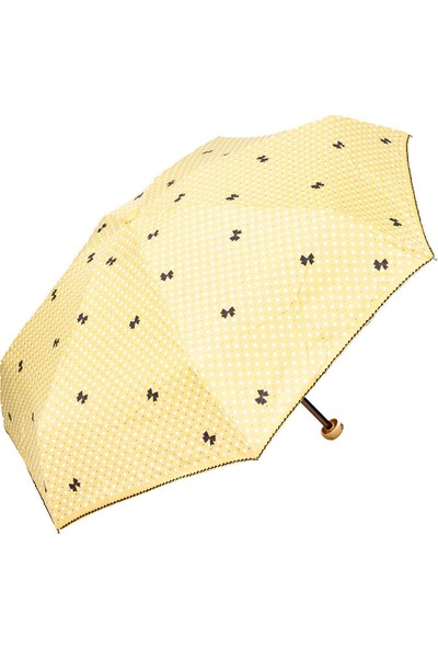 April Kız Çocuk Şemsiyesi Papiyonlu Sarı 212L