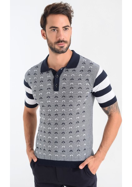 Polo Yaka Kısa Kollu Erkek Triko