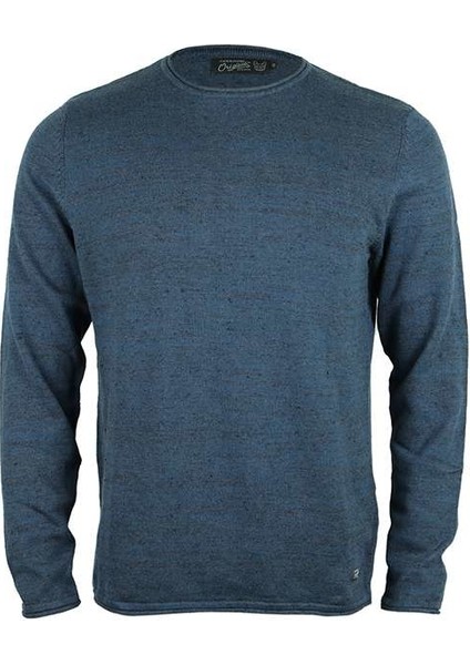 Erkek Sweatshirt 12121991-Blue