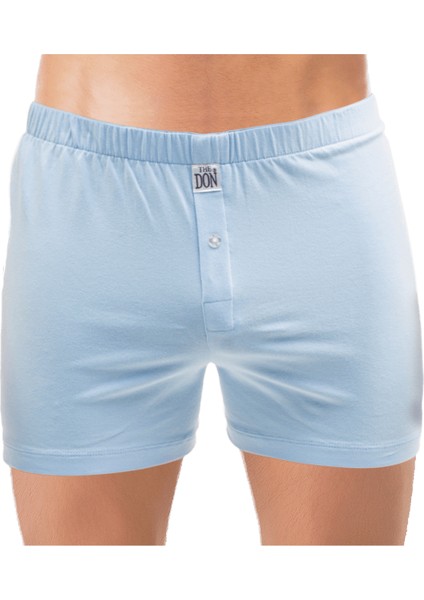 Açık Mavi Renk Jersey Penye/Örme Erkek Boxer