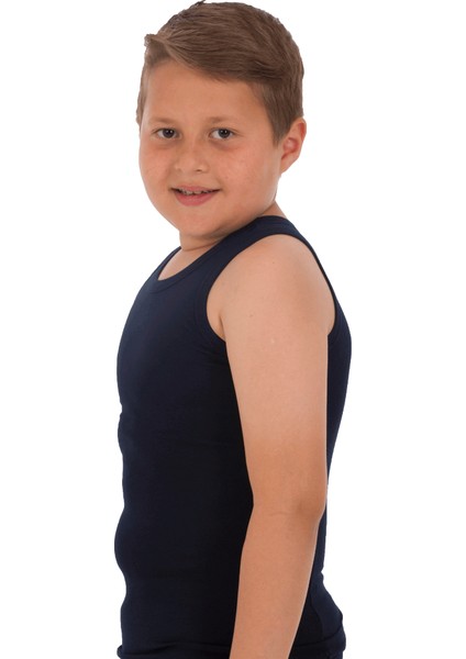 Lacivert Renk Erkek Çocuk Atlet