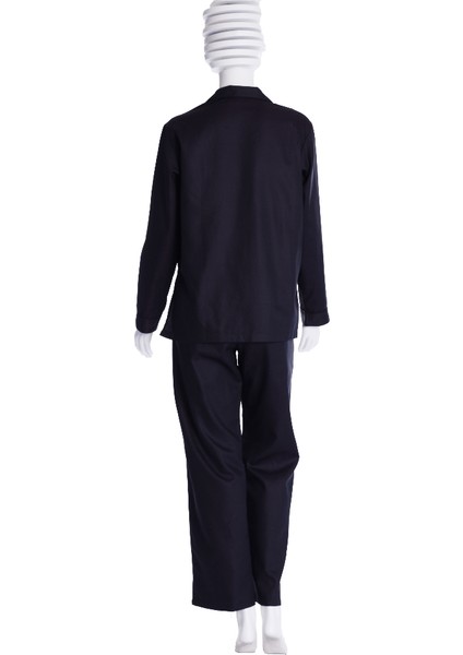 Puantiye Desenli Poplin Kadın Pijama Takımı
