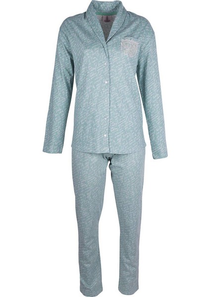 Kadın 54124 Pijama Takımı Mavi