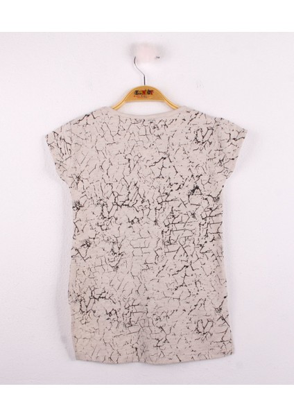 Kız Çocuk Göğsü Şerit Aksesuarlı T-Shirt fiyatları