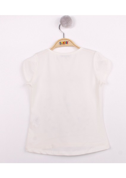 Kız Çocuk Çiçek Aksesuarlı T-Shirt fiyatları