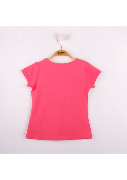 Kız Çocuk Leopar Baskılı Pullu T-Shirt fiyatları