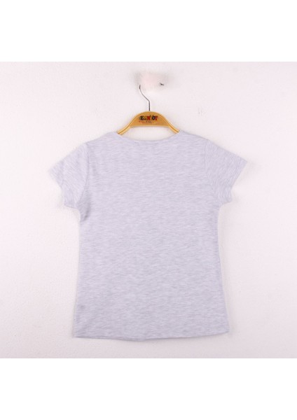 Kız Çocuk Leopar Baskılı Pullu T-Shirt fiyatları