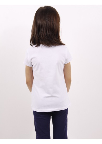 Kız Çocuk Elmas Taş Nakışlı T-Shirt fiyatları