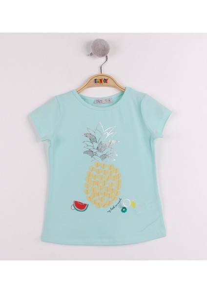 Kız Çocuk Ananas Baskılı T-Shirt