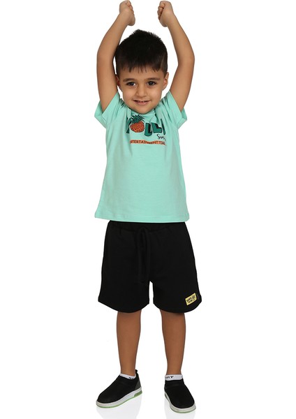 Erkek Çocuk Hollo Baskılı Şrtlu Takım