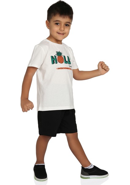 Erkek Çocuk Hollo Baskılı Şrtlu Takım