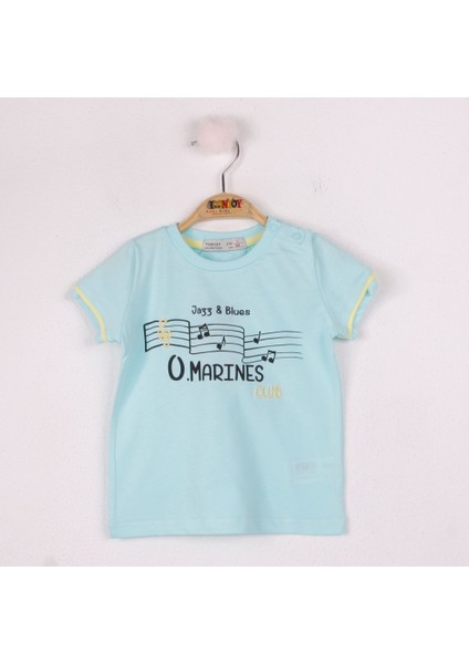 Erkek Bebek Marines Baskılı T-Shirt