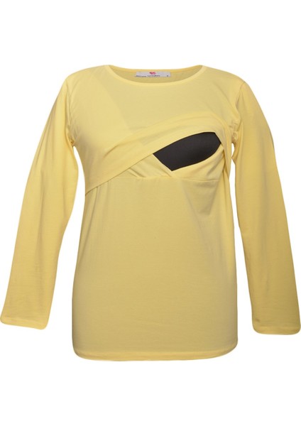 2701-2708 Pamuklu Uzun Kollu Lohusa Emzirme Sweatshirt