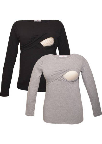 Myra2701_2704 Emzirme Sweatshirt Seti