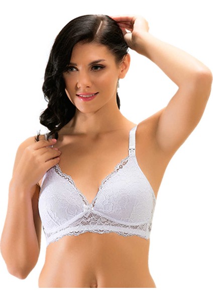 Kaplı Dantel Emzirme Sütyeni Ten MB13400-B fırsatları