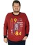 Büyük Beden Erkek Sweatshirt Beach City 19136 Bordo 1
