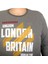 Büyük Beden Erkek Sweatshirt London Britain 19133 Antramelanj 2