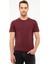 Erkek Bordo Slim Fit Bisiklet Yaka Basic Tişört 50217123-VR014 2